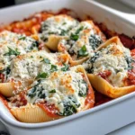 Homemade Creamy Spinach Ricotta Stuffed Shells recipe photo