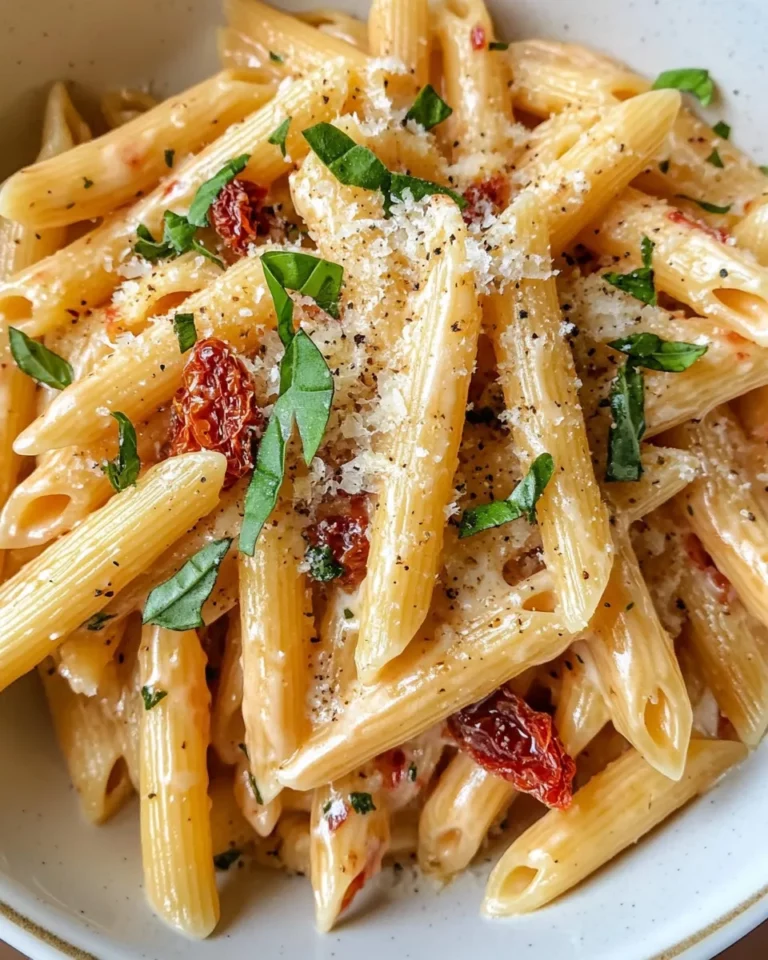 Homemade Creamy Sun-Dried Tomato Penne recipe photo