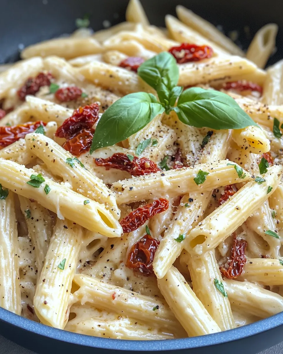Classic Creamy Sun-Dried Tomato Penne dish photo