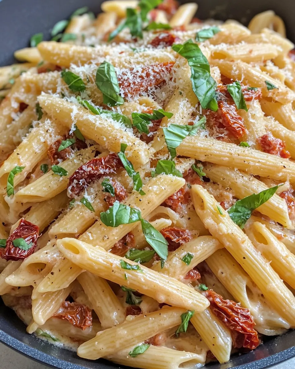Delicious Creamy Sun-Dried Tomato Penne picture