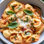Homemade Creamy Tomato Basil Tortellini recipe photo