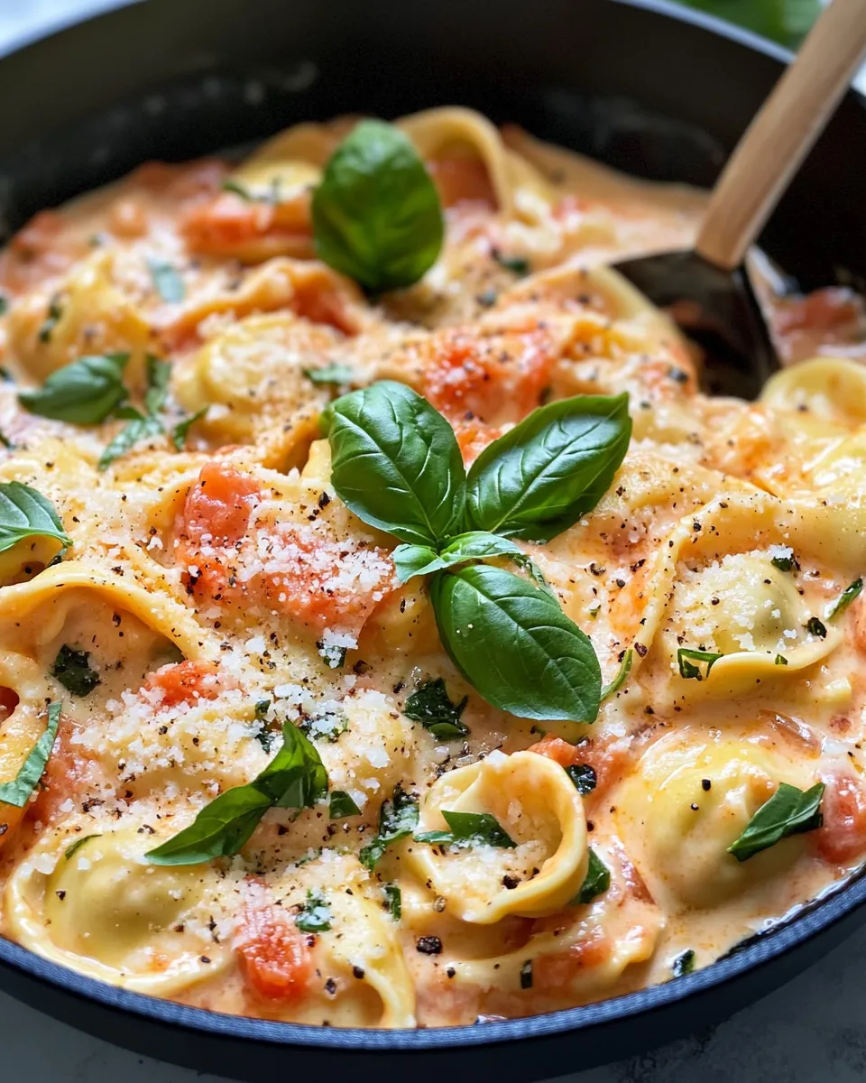 Classic Creamy Tomato Basil Tortellini dish photo