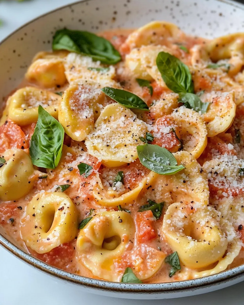 Easy Creamy Tomato Basil Tortellini photo