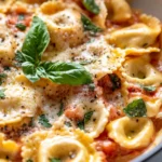 Homemade Creamy Tomato Basil Tortelloni photo