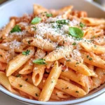 Homemade Creamy Tomato Parmesan Penne photo