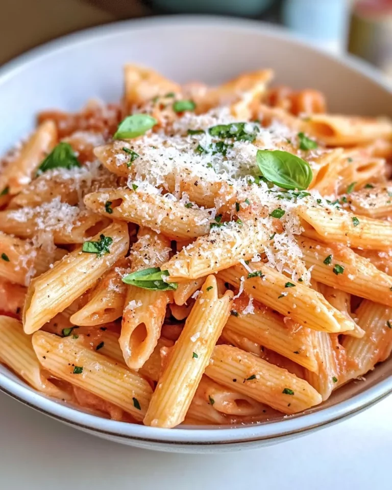 Homemade Creamy Tomato Parmesan Penne photo