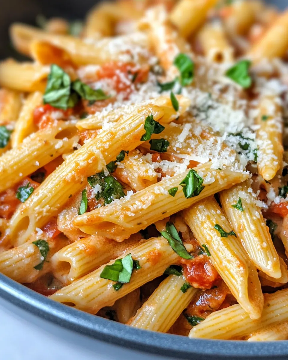 Classic Creamy Tomato Parmesan Penne image