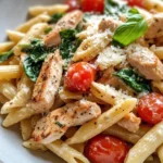 Homemade Creamy Tuscan Chicken Penne recipe photo
