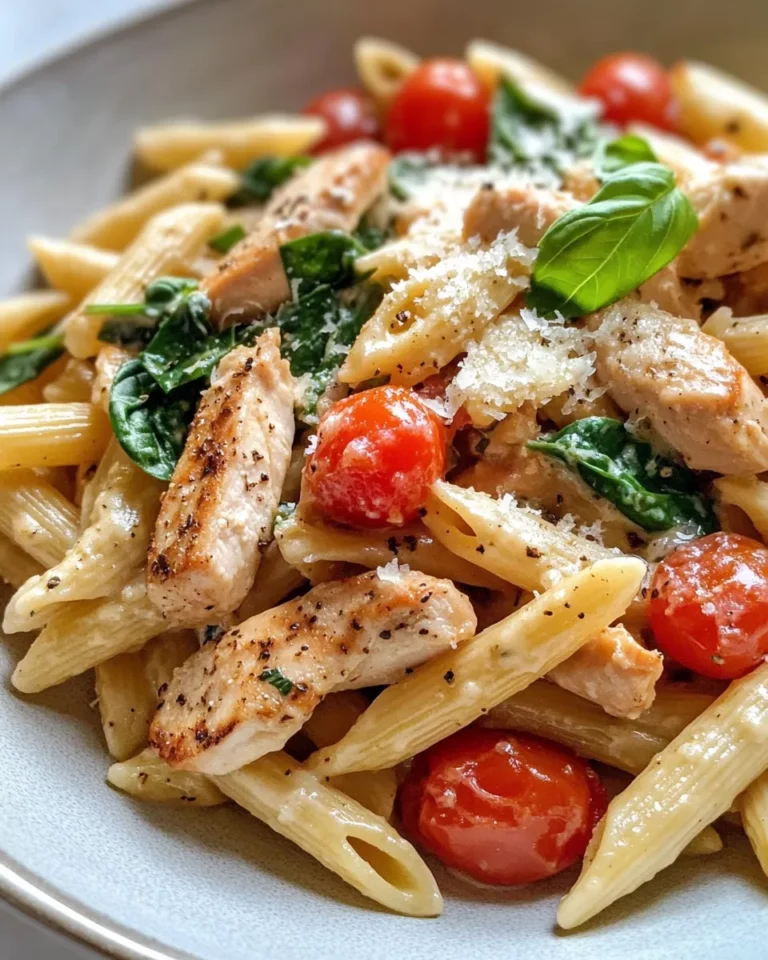 Homemade Creamy Tuscan Chicken Penne recipe photo