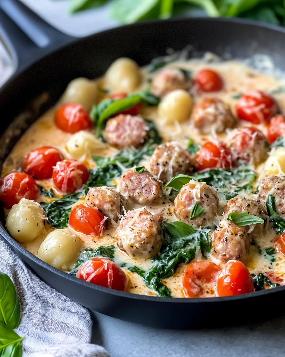 Delicious Creamy Tuscan Sausage Gnocchi (Turkey) image