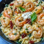 Homemade Creamy Tuscan Shrimp Orzo recipe photo