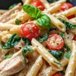 Homemade Creamy Tuscan Turkey Penne recipe photo
