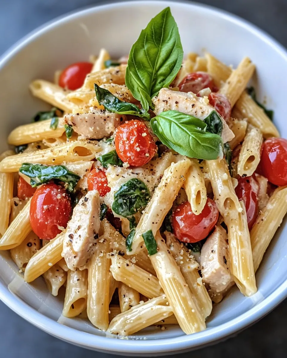 Classic Creamy Tuscan Turkey Penne dish photo