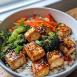 Delicious Crispy Sesame Ginger Tofu Bowls recipe photo