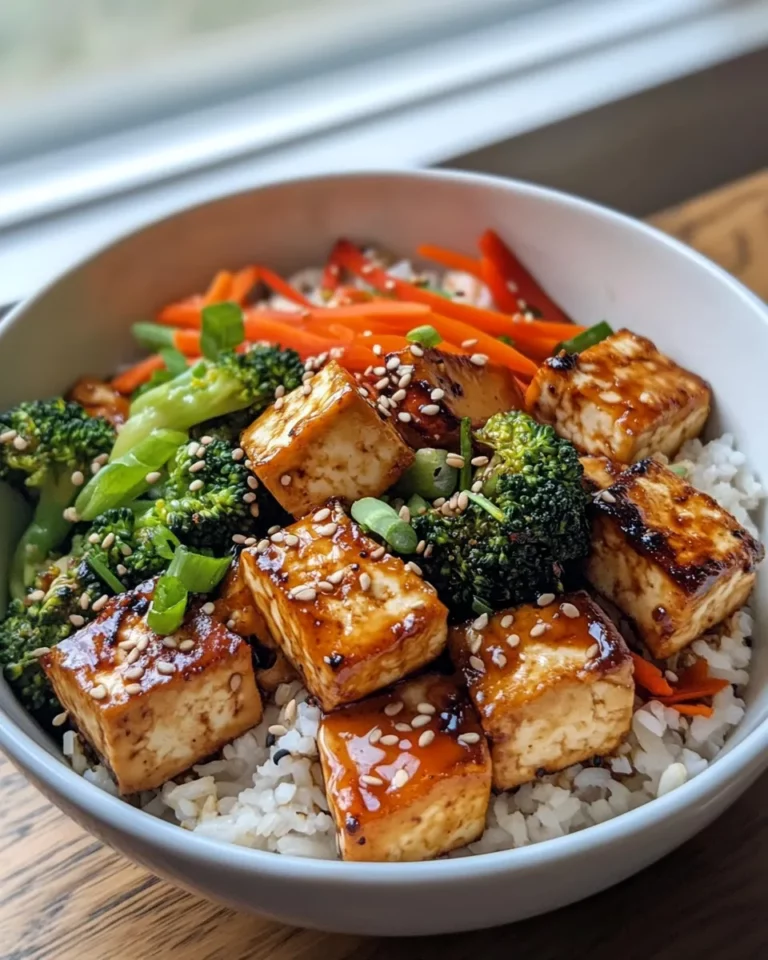 Delicious Crispy Sesame Ginger Tofu Bowls recipe photo