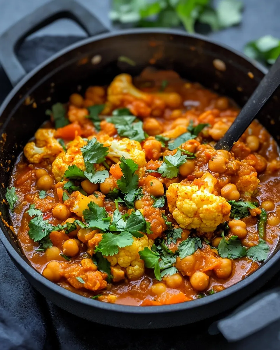 Homemade Curried Cauliflower Chickpea Stew photo