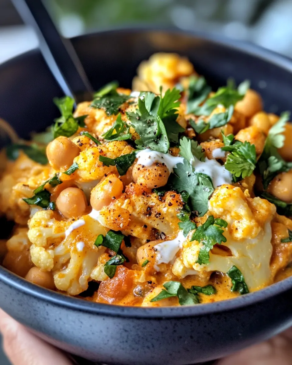 Classic Curried Cauliflower Chickpea Stew image