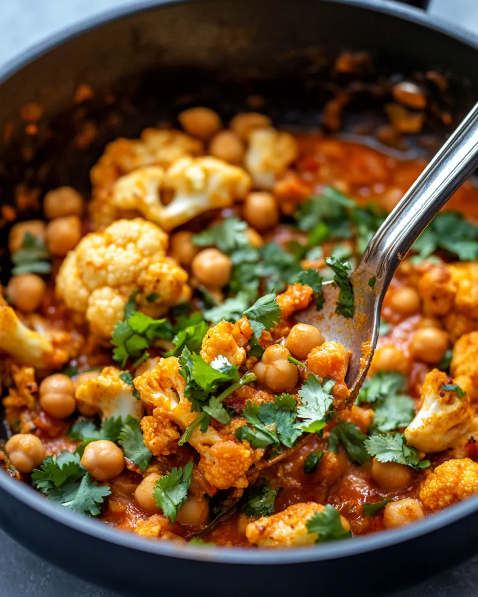 Easy Curried Cauliflower Chickpea Stew recipe photo