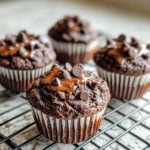 Homemade Double Chocolate Zucchini Muffins photo