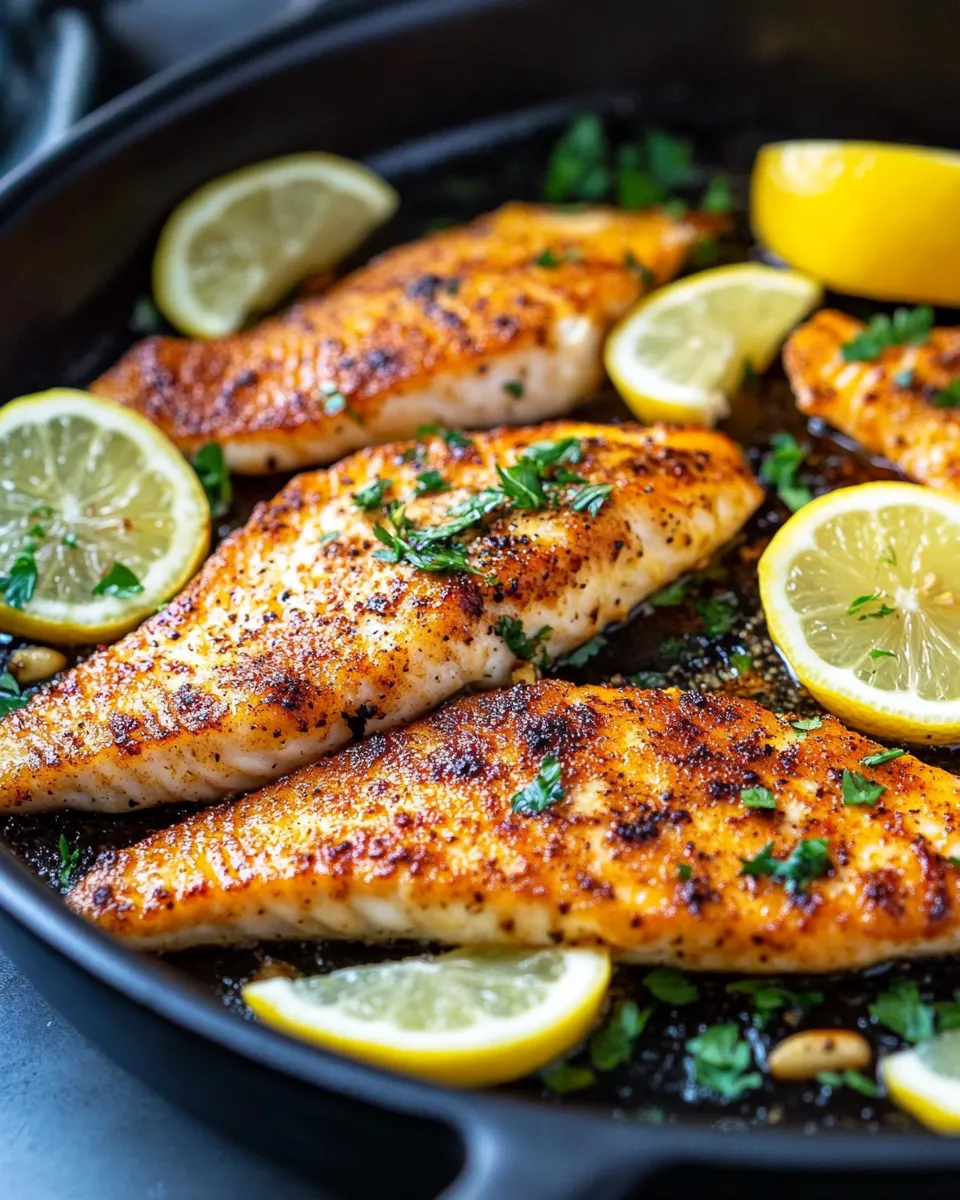 Classic Garlic Butter Lemon Tilapia dish photo