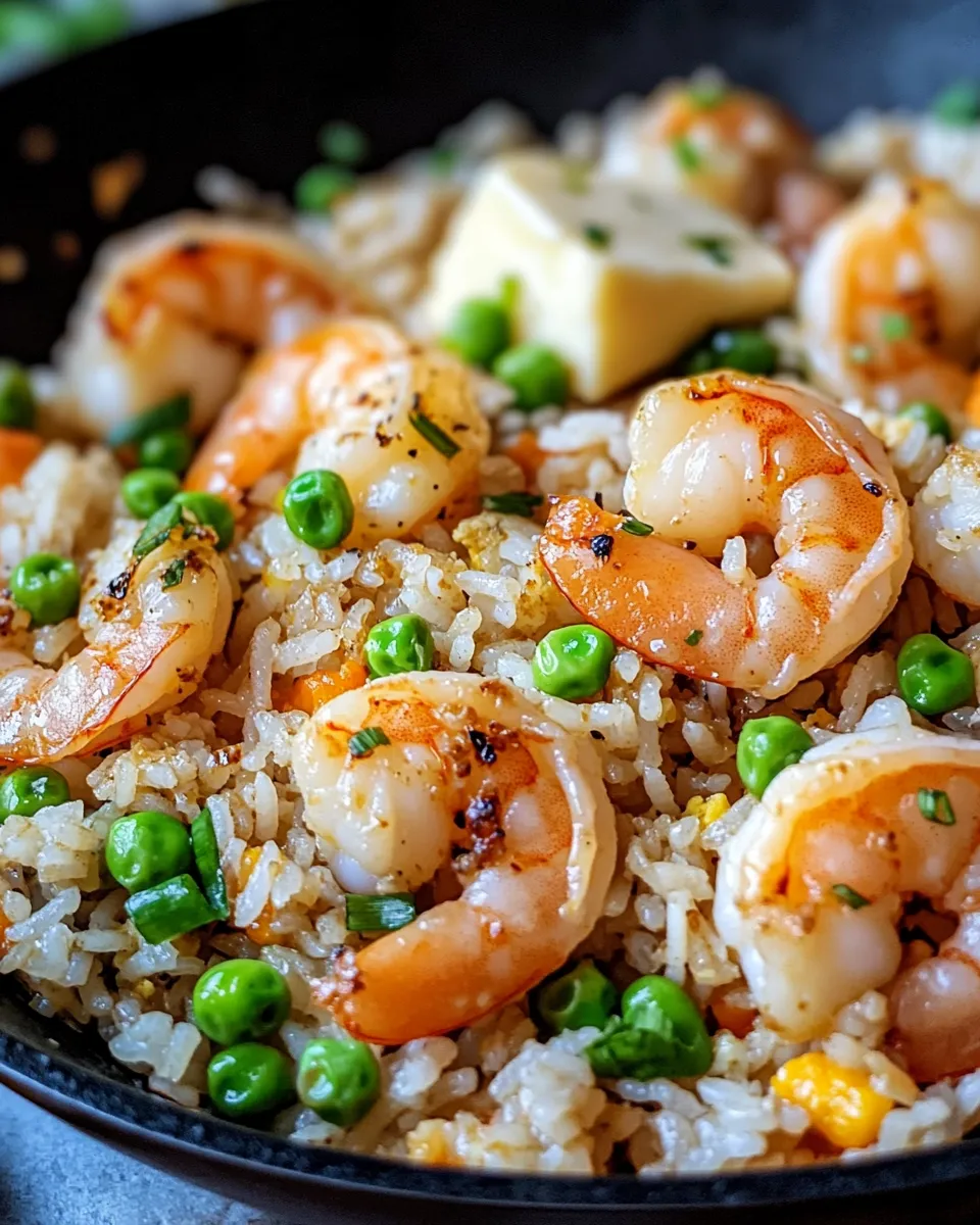 Classic Garlic Butter Shrimp Fried Rice recipe image