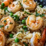Homemade Garlic Butter Shrimp Rice Pilaf photo