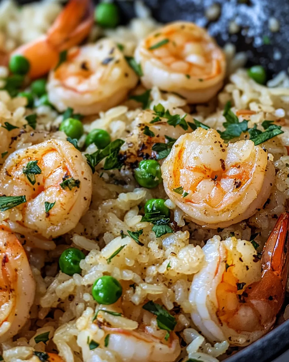 Homemade Garlic Butter Shrimp Rice Pilaf photo