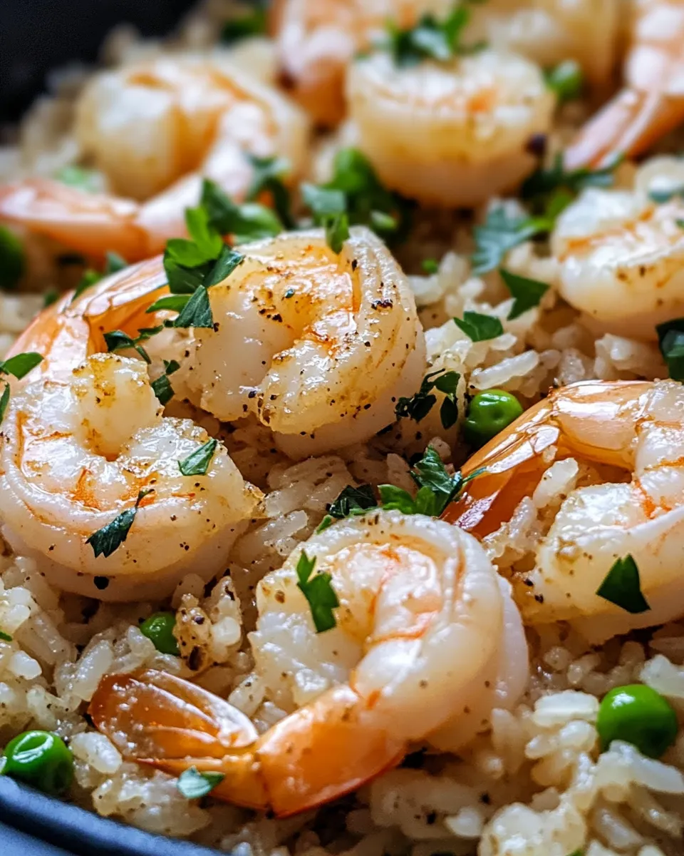Delicious Garlic Butter Shrimp Rice Pilaf dish photo