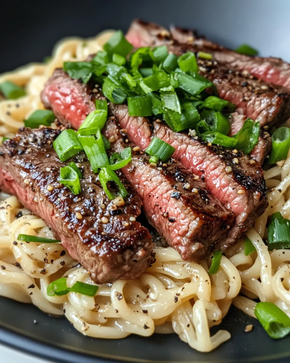 Classic Garlic Butter Steak and Noodles image