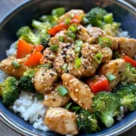 Delicious Garlic Ginger Chicken Rice Bowls recipe photo