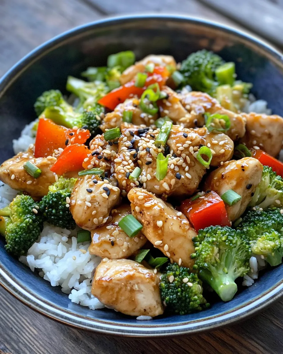 Delicious Garlic Ginger Chicken Rice Bowls recipe photo