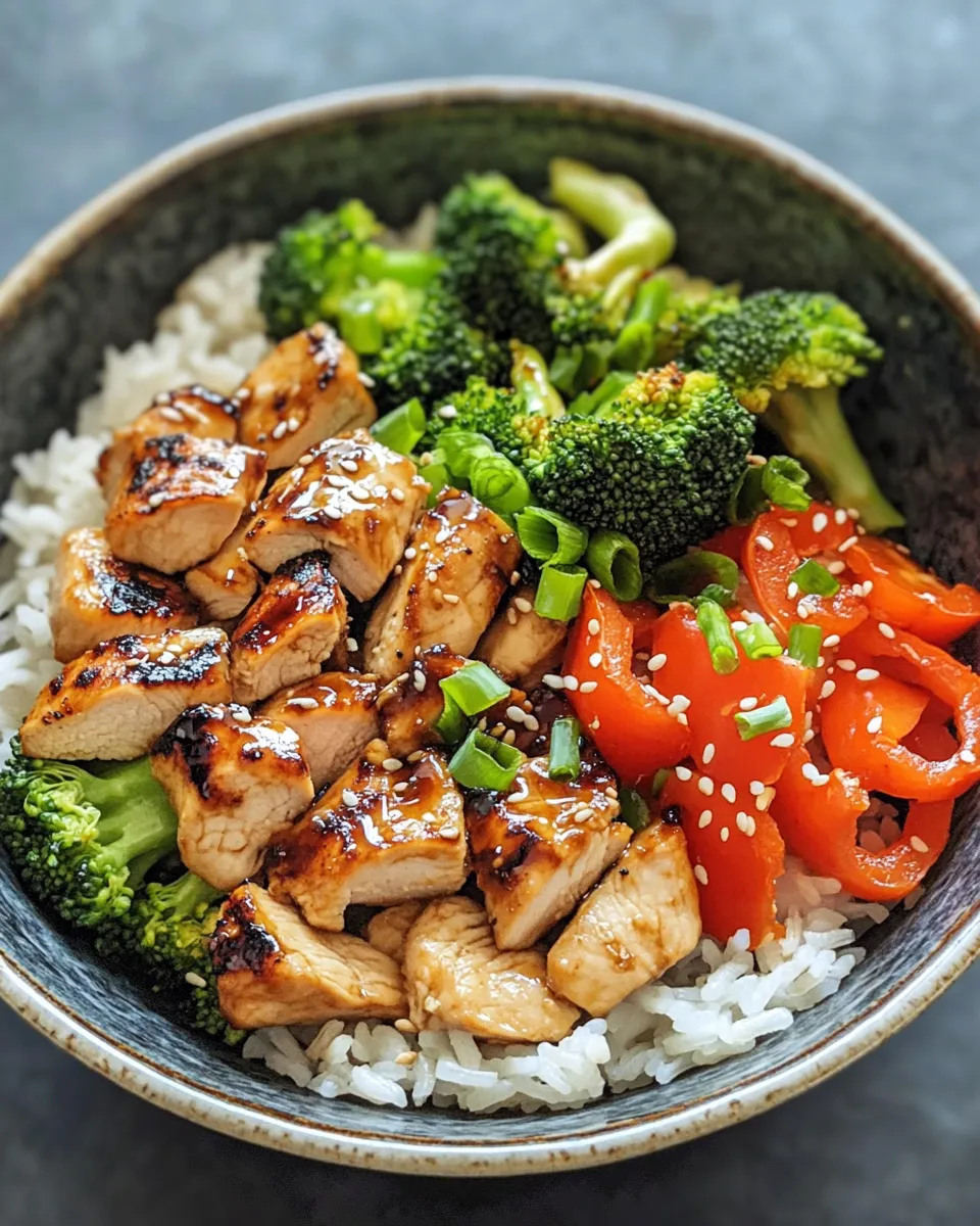 Classic Garlic Ginger Chicken Rice Bowls image