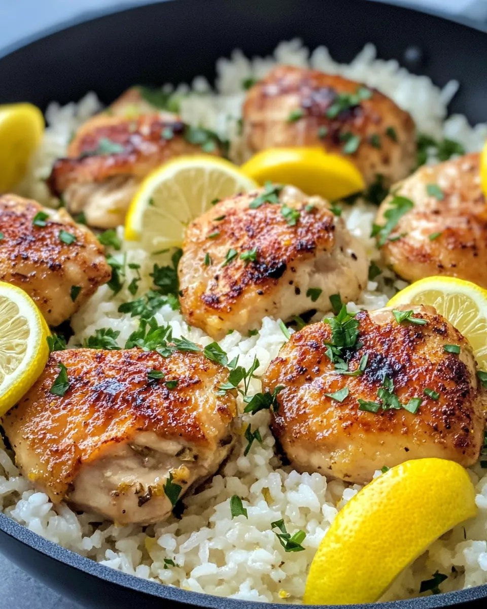 Classic Greek Lemon Chicken and Rice recipe image