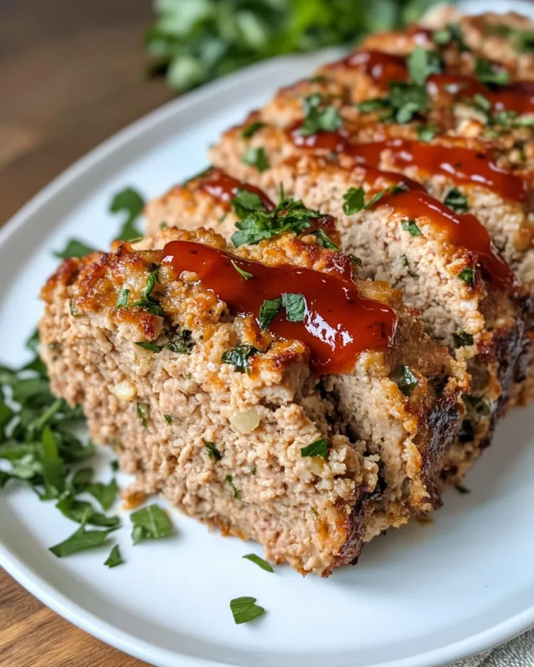 Homemade Herb Parmesan Turkey Meatloaf recipe photo