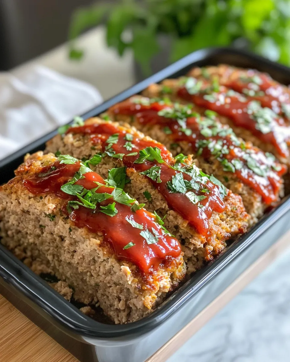 Classic Herb Parmesan Turkey Meatloaf dish photo