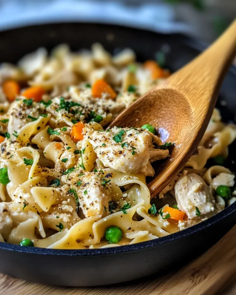 Homemade Homestyle Chicken and Noodles Skillet recipe photo