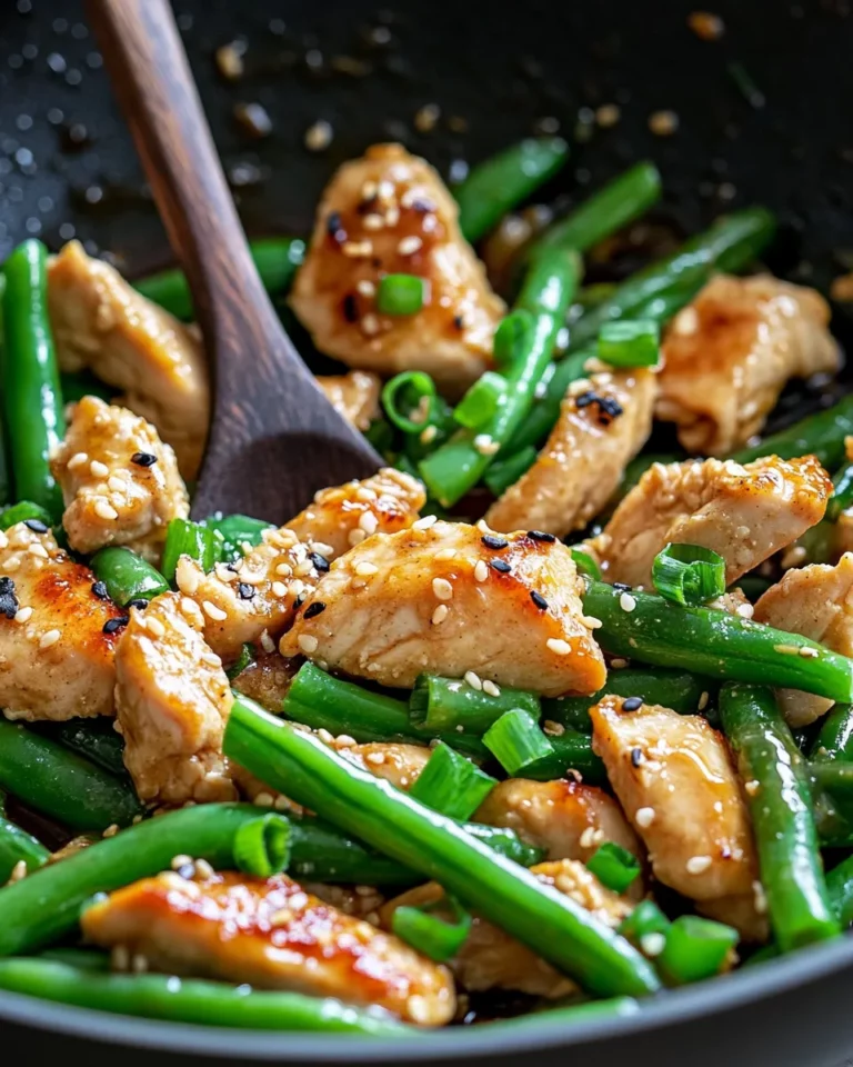 Homemade Honey Garlic Green Bean Chicken recipe photo