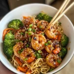 Homemade Honey Garlic Shrimp Ramen photo