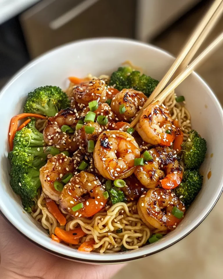 Homemade Honey Garlic Shrimp Ramen photo