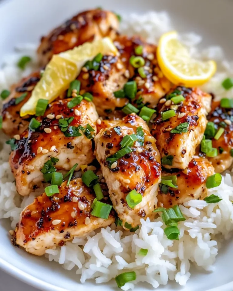 Homemade Honey Lemon Chicken and Rice recipe photo