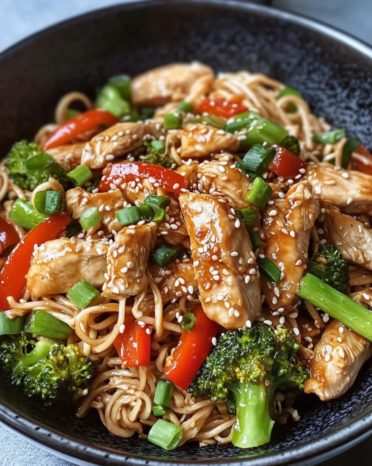 Homemade Honey Soy Chicken Stir-Fry Noodles photo