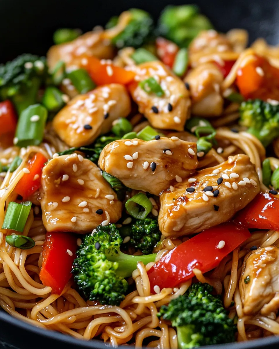 Easy Honey Soy Chicken Stir-Fry Noodles recipe photo