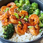Homemade Honey Sriracha Shrimp Rice Bowls photo