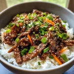 Homemade Korean BBQ Beef Bulgogi Rice Bowls photo