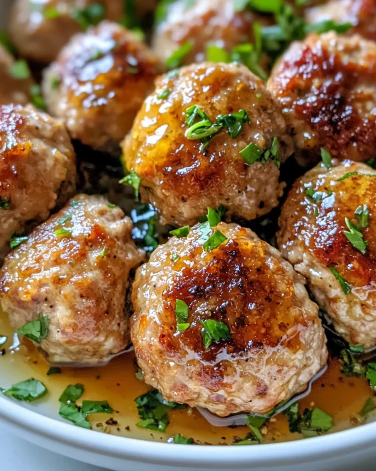 Homemade Maple Glazed Turkey Meatballs photo