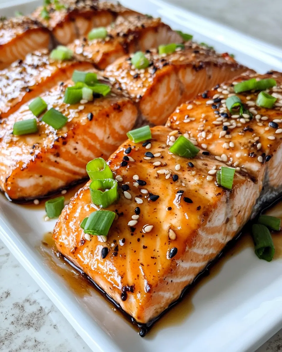 Easy Maple Miso Glazed Salmon food shot
