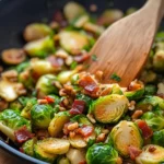 Homemade Maple Turkey Bacon Brussels Skillet photo