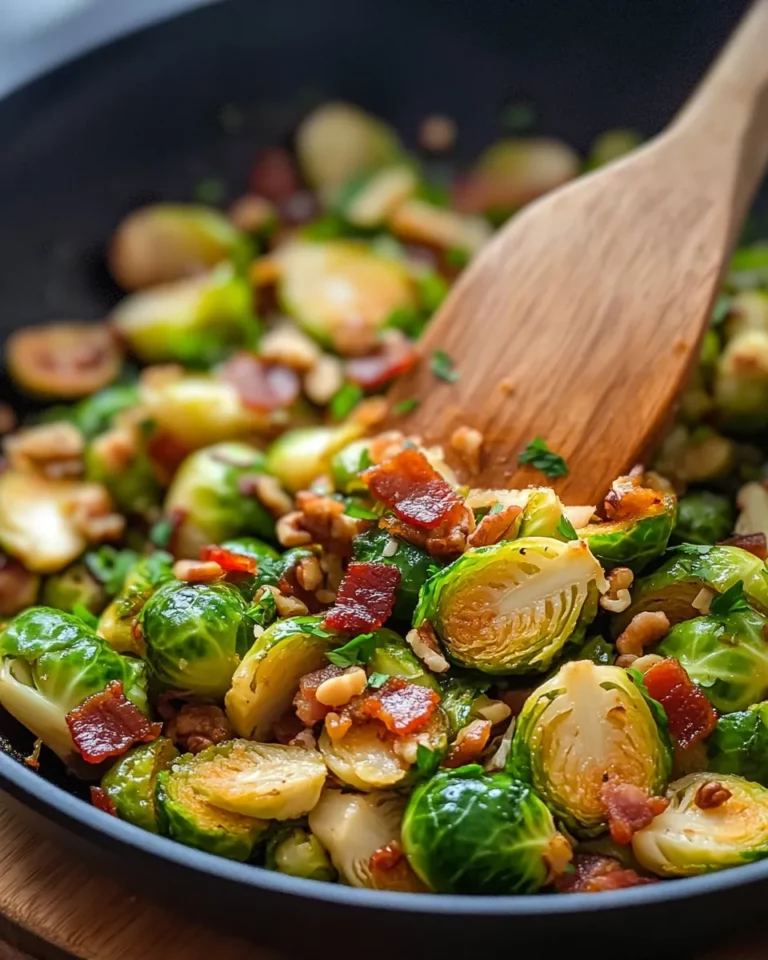 Homemade Maple Turkey Bacon Brussels Skillet photo