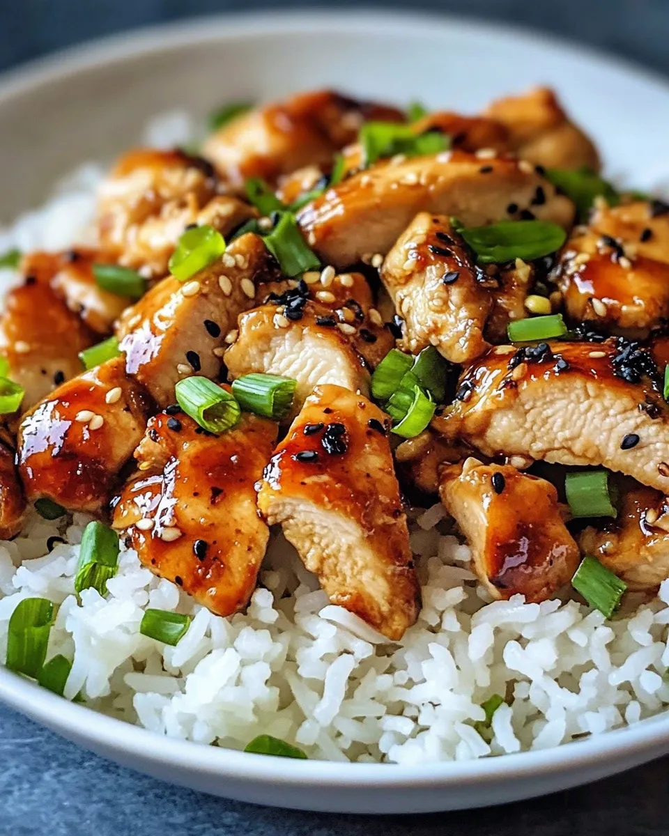 Homemade Mongolian Chicken with Sticky Rice photo