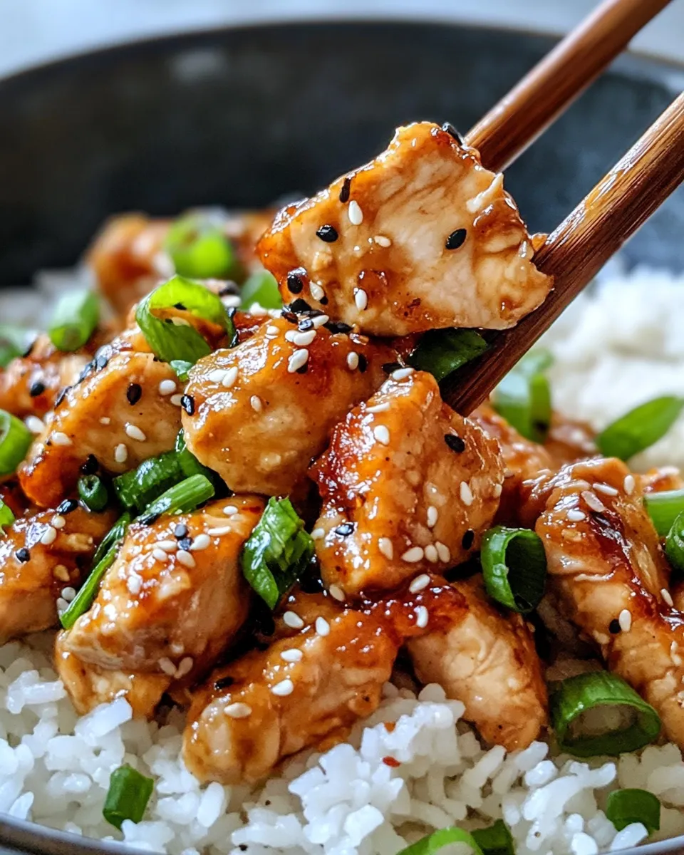 Classic Mongolian Chicken with Sticky Rice image